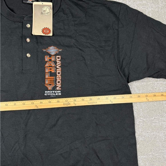 Vintage Harley Davidson Louisville Kentucky Single Stitch 1/4 Button Down Y2K 2X - Picture 4 of 7